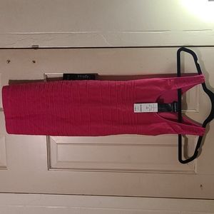 Back cut out pink dress